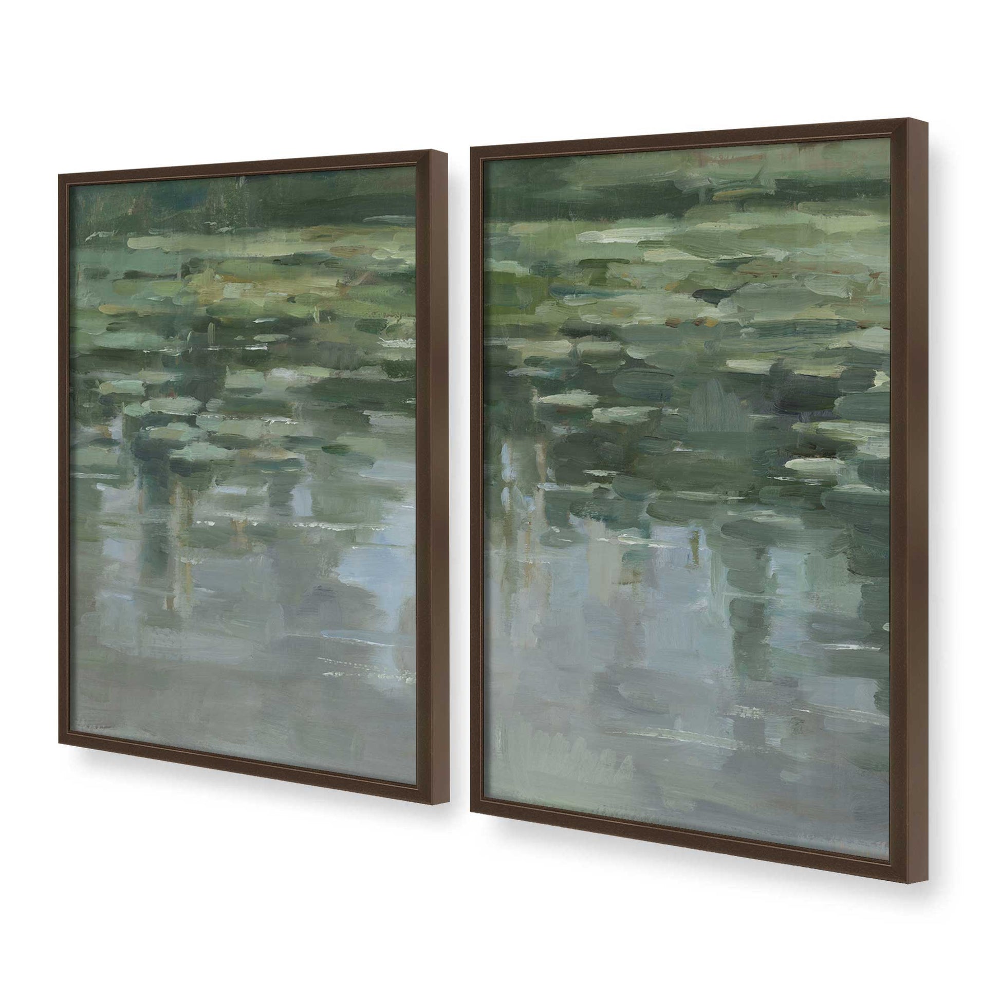 [Color:Belvinder Brown], Picture of art in a Belvinder Brown frame at an angle