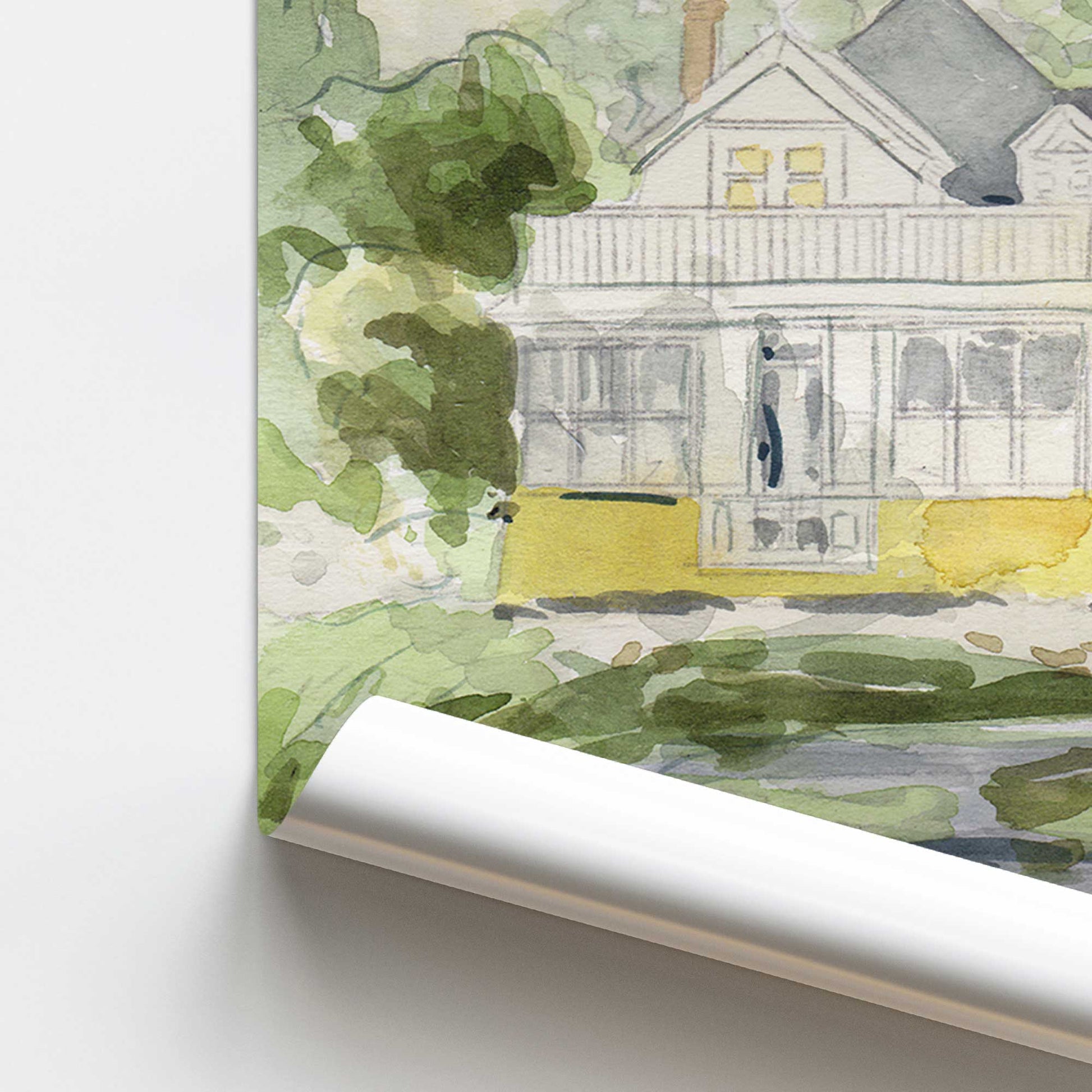 [color:Rolled Print], Picture of close up of art