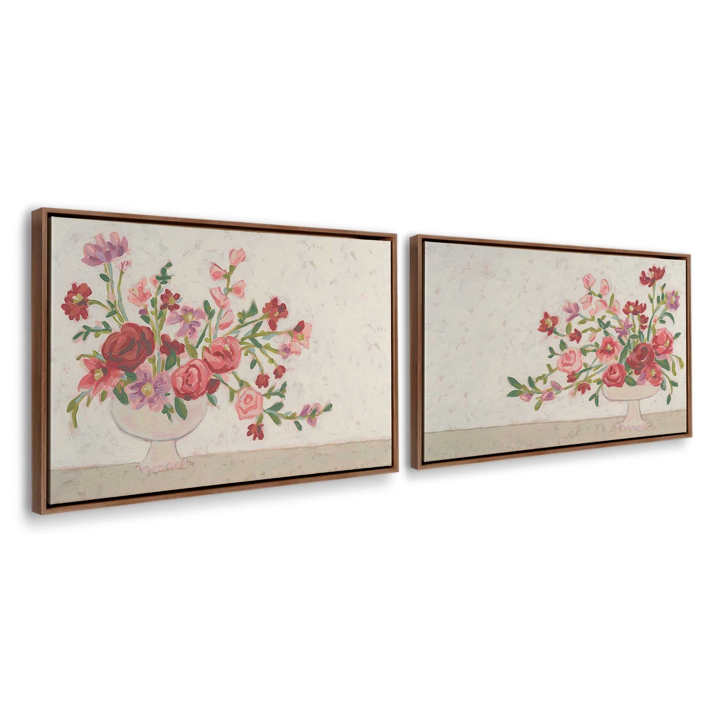 [Color:Walnut], Picture of art in a Walnut frame at an angle