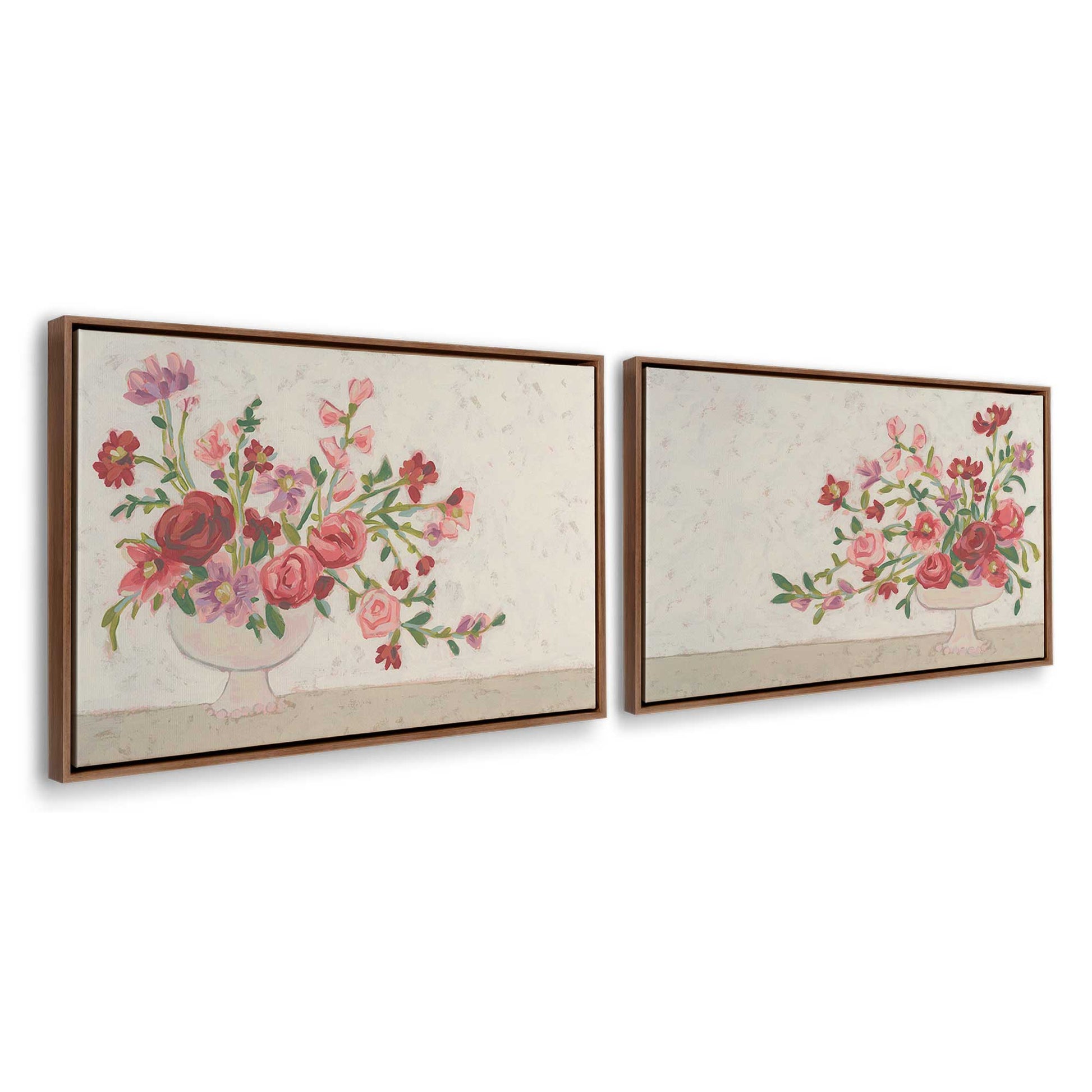 [Color:Walnut], Picture of art in a Walnut frame at an angle