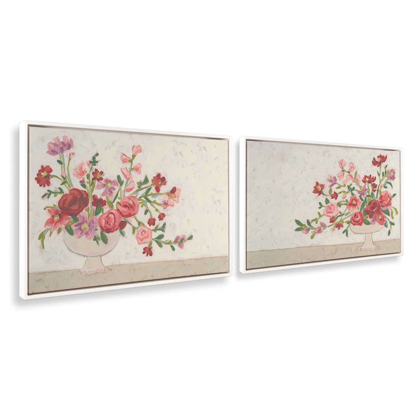 [Color:Opaque White], Picture of art in a White frame at an angle