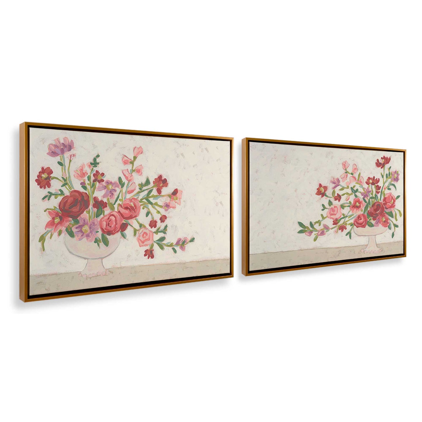 [Color:Polished Gold], Picture of art in a Polished Gold frame at an angle