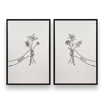 [Color:Satin Black], Picture of art in a Satin Black frame