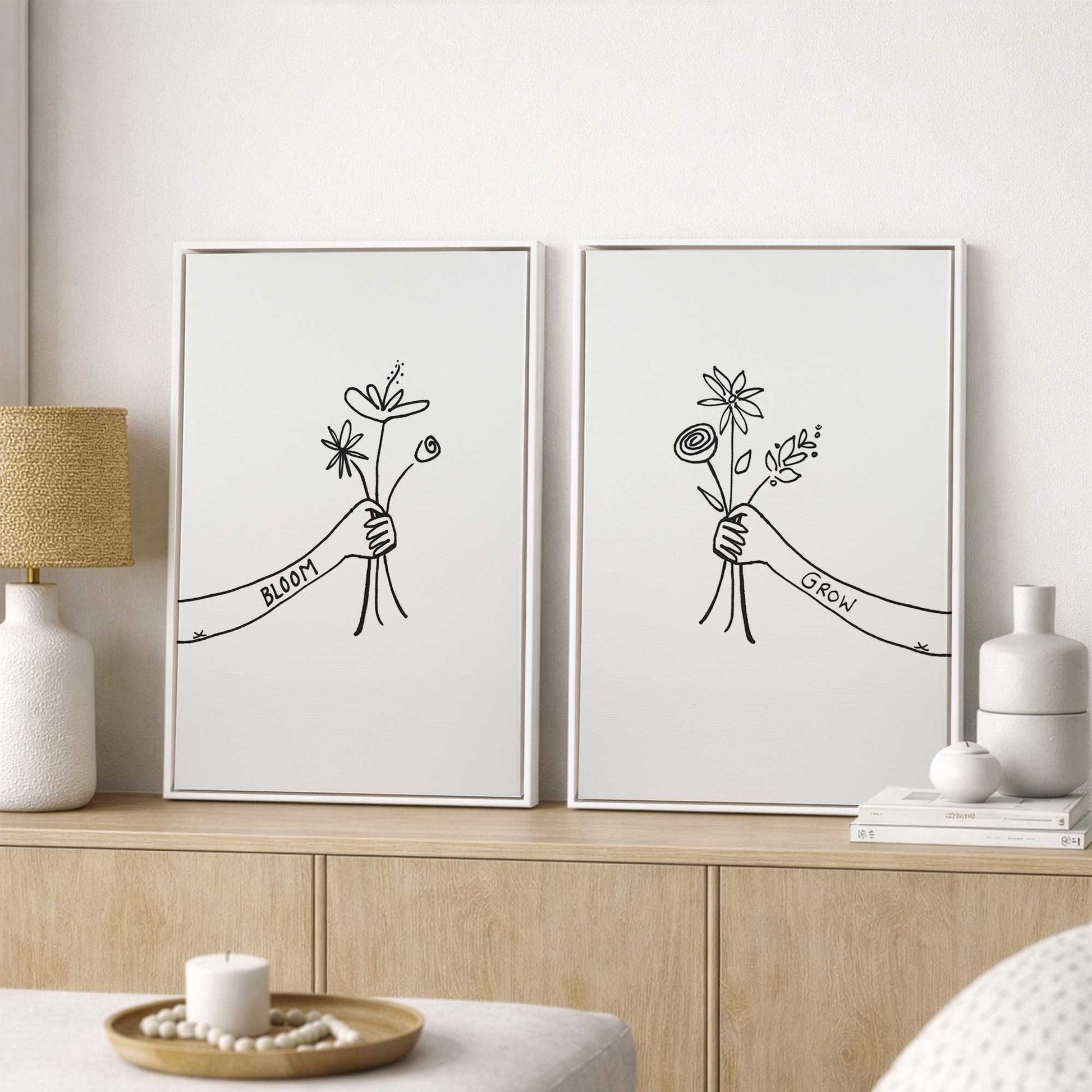 [Color:Opaque White], Picture of art in a White frame