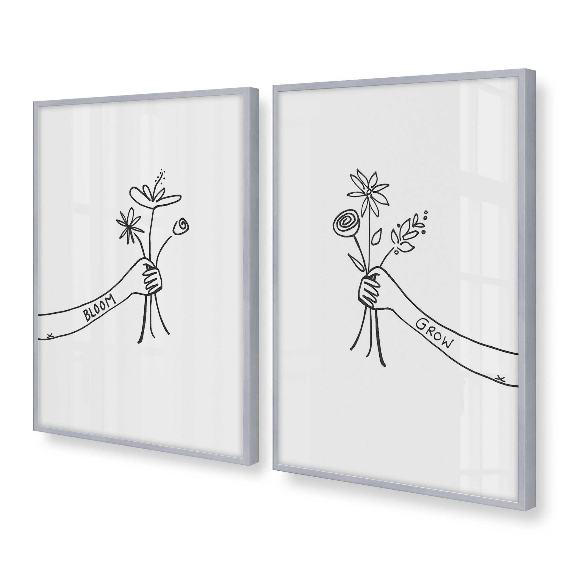 [Color:Polished Chrome], Picture of art in a Polished Chrome frame at an angle