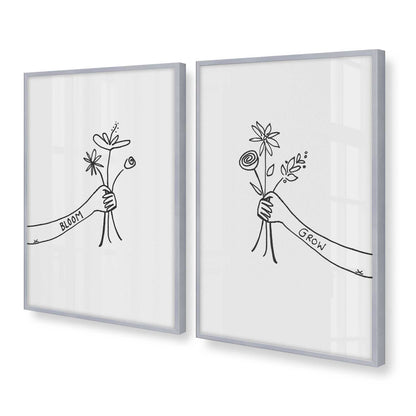 [Color:Polished Chrome], Picture of art in a Polished Chrome frame at an angle