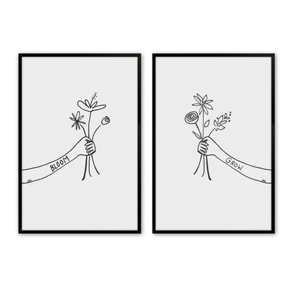 [Color:Satin Black], Picture of art in a Satin Black frame