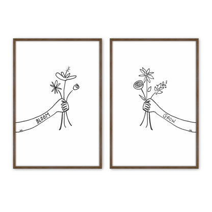 [Color:Walnut], Picture of art in a Walnut frame