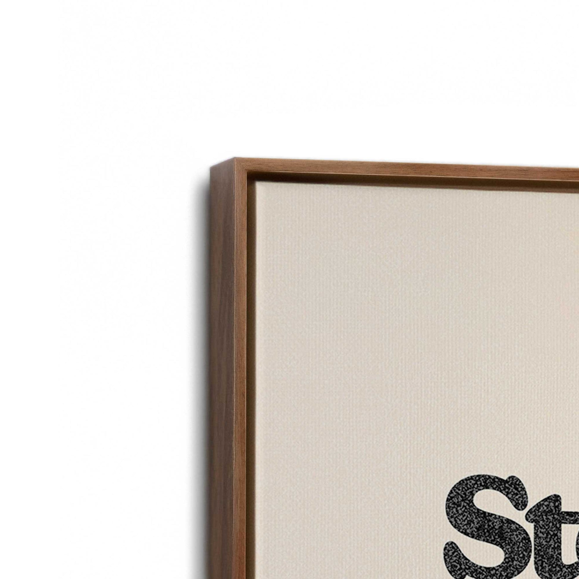 [Color:Walnut], Picture of the corner of the art