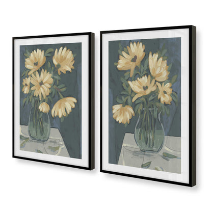 [Color:Satin Black], Picture of art in a Satin Black frame at an angle