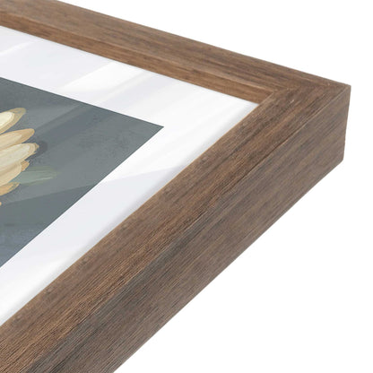 [Color:Walnut], Picture of art in a Walnut frame of the corner