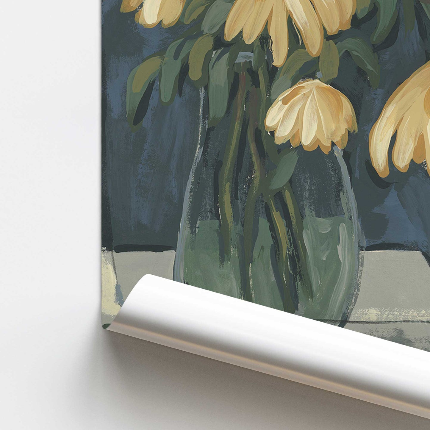[color:Rolled Print], Picture of close up of art