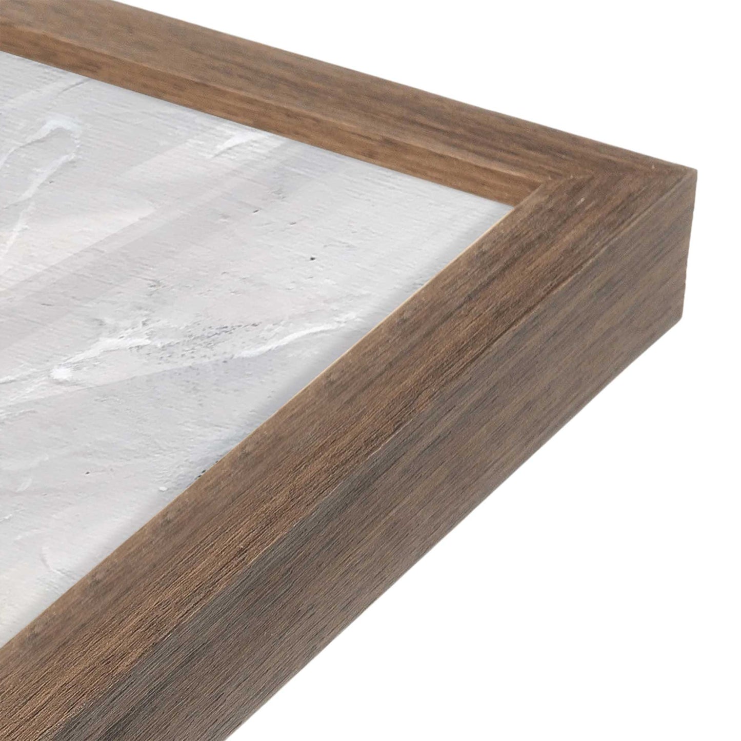 [Color:Walnut], Picture of art in a Walnut frame of the corner