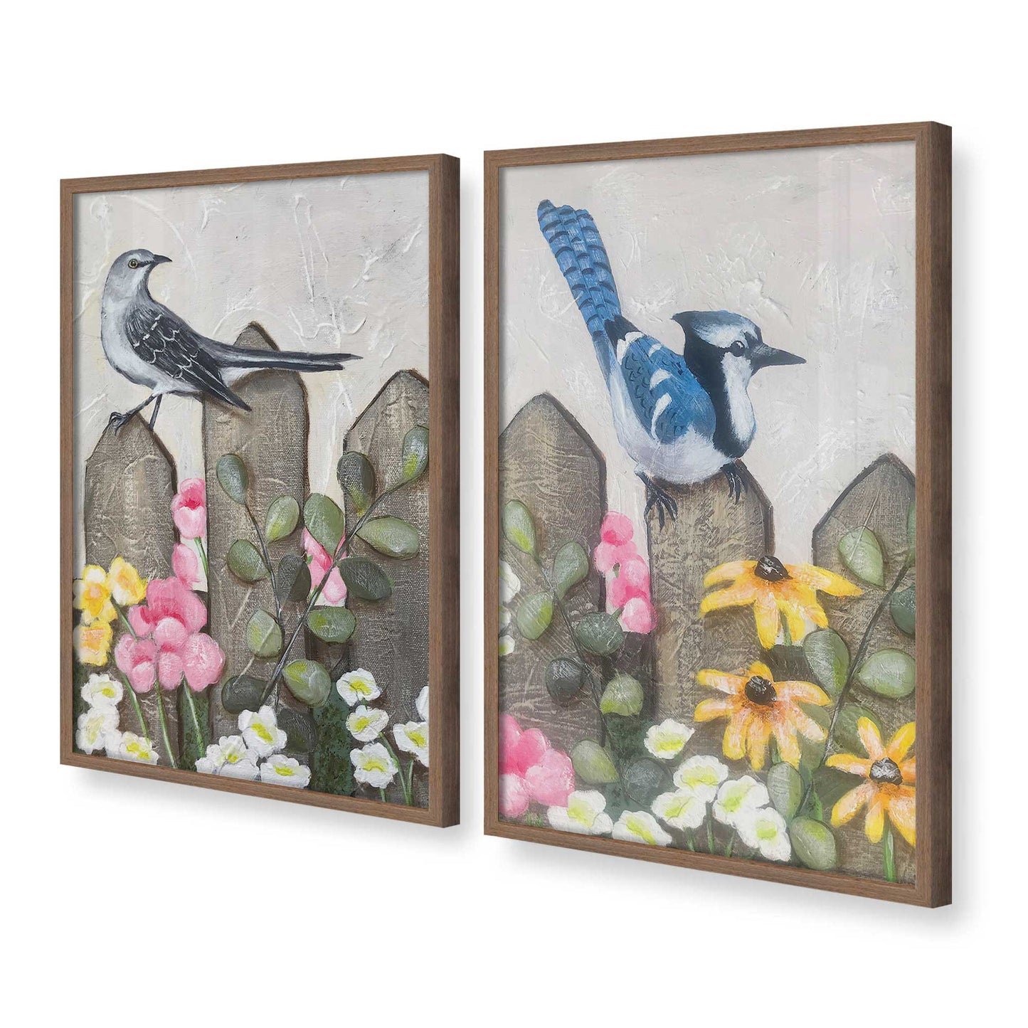 [Color:Walnut], Picture of art in a Walnut frame at an angle