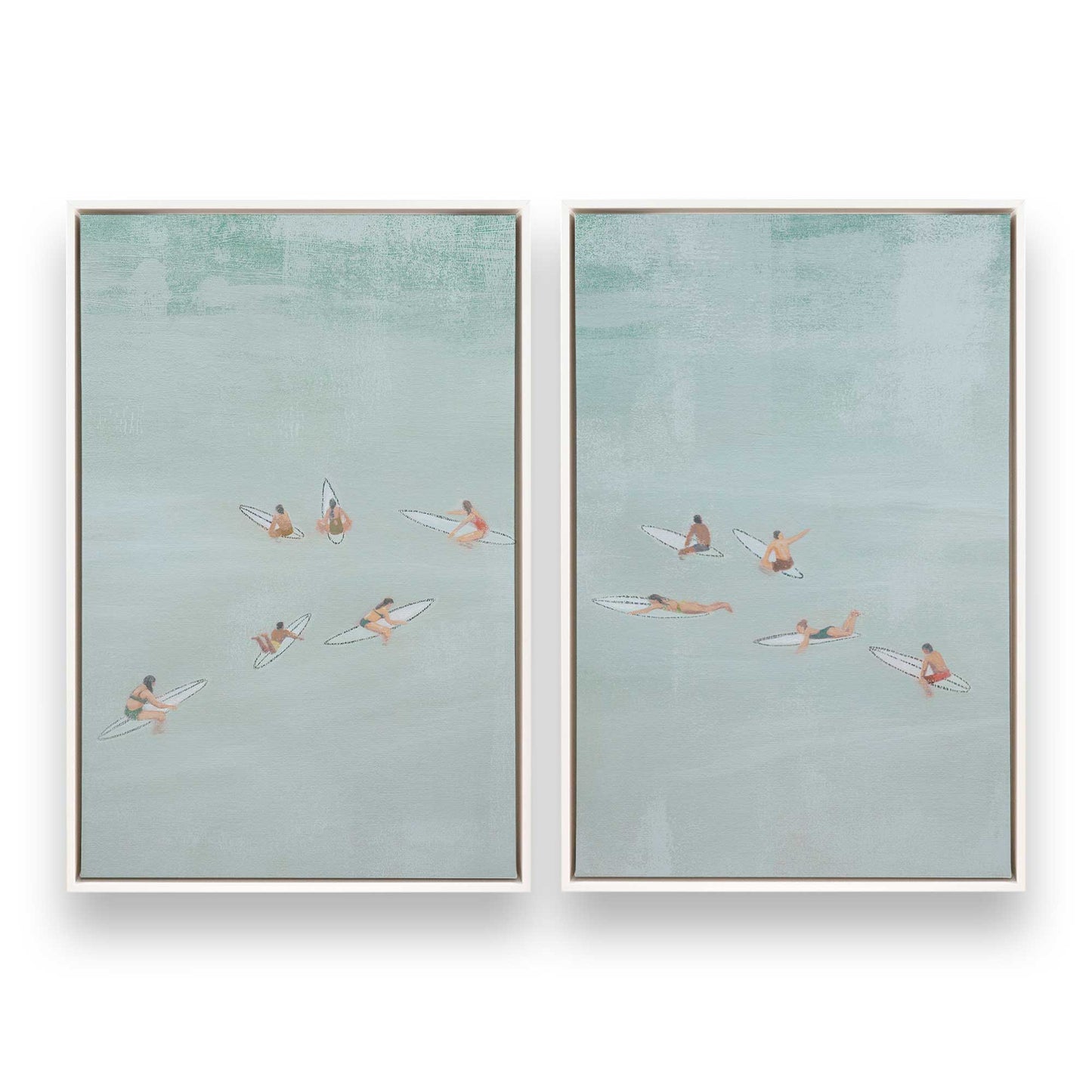 [Color:Opaque White], Picture of art in a White frame
