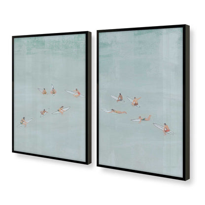 [Color:Satin Black], Picture of art in a Satin Black frame at an angle