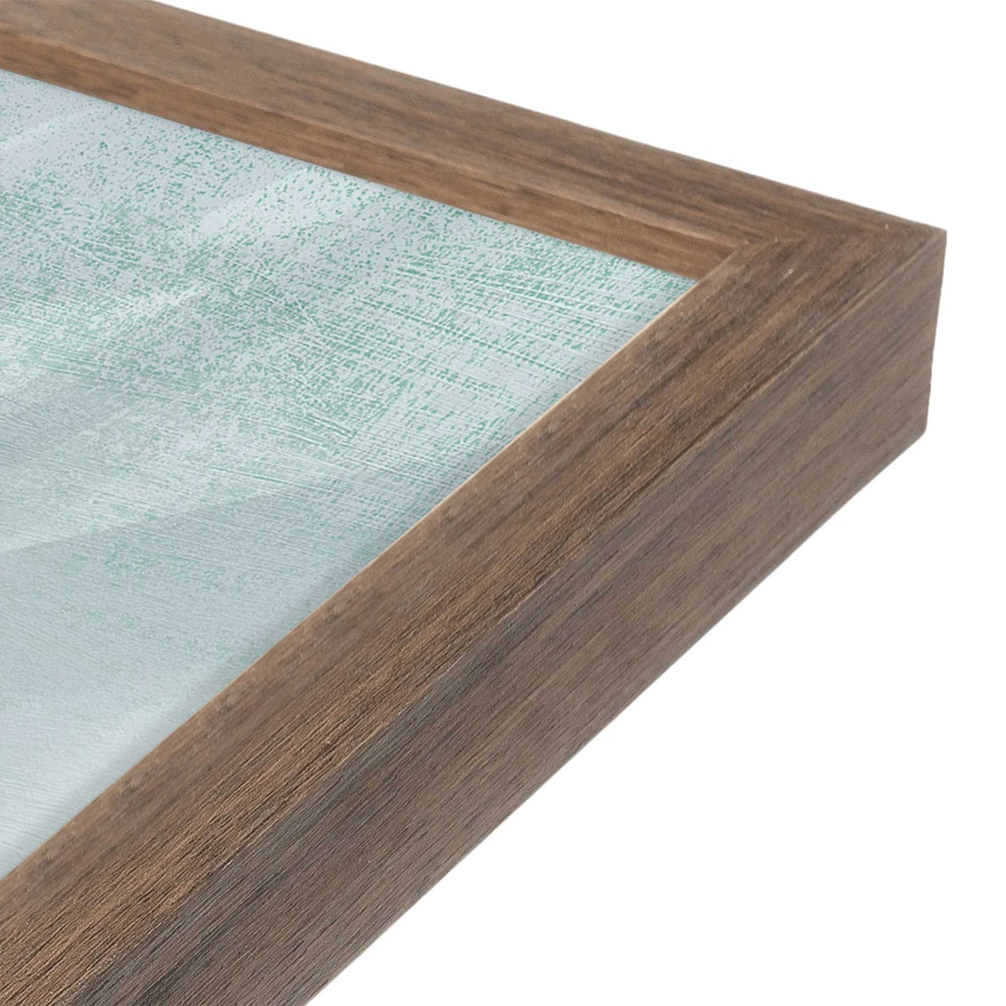 [Color:Walnut], Picture of art in a Walnut frame of the corner