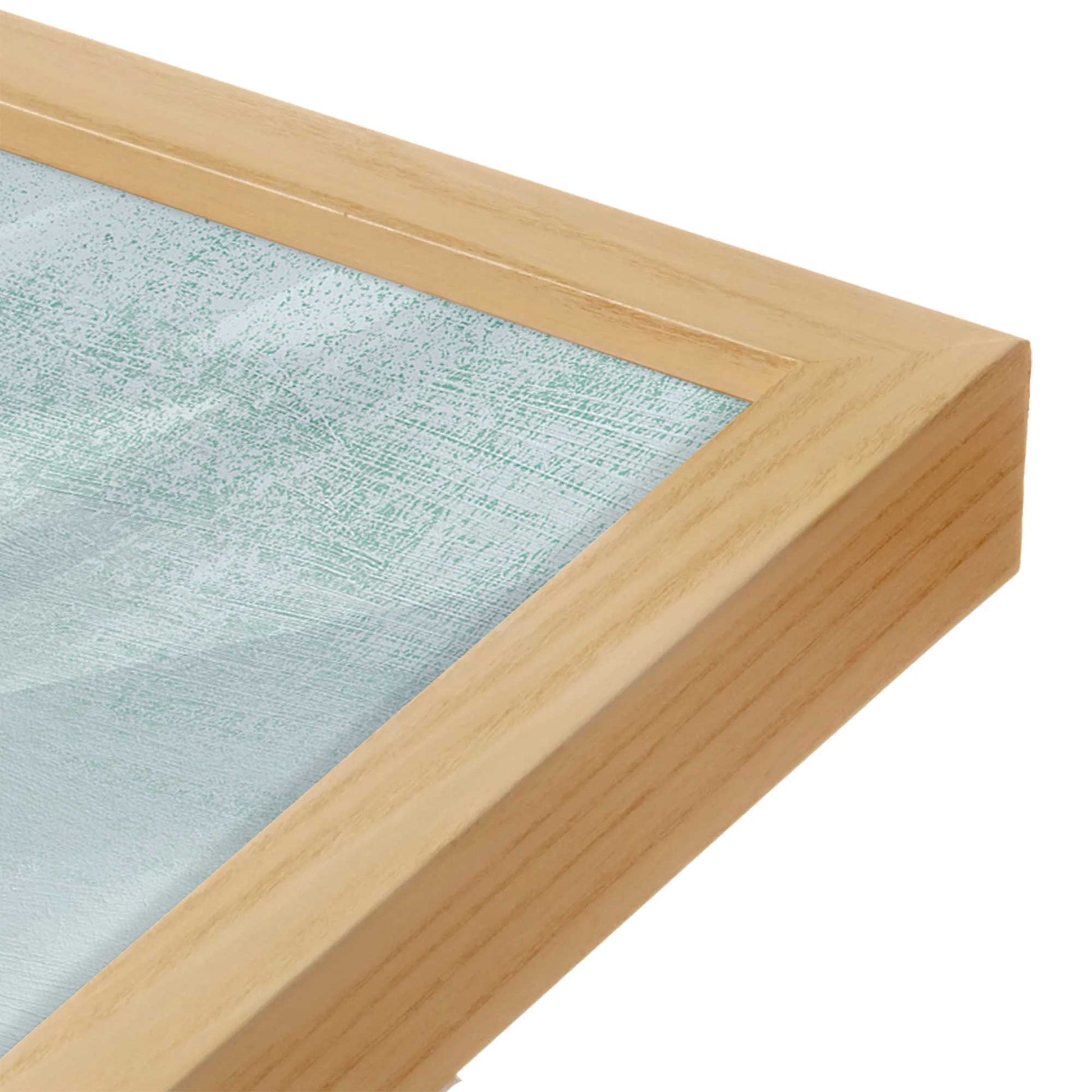 [Color:American Maple], Picture of art in a American Maple frame of the corner