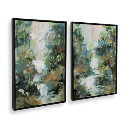 [Color:Satin Black], Picture of art in a Satin Black frame at an angle
