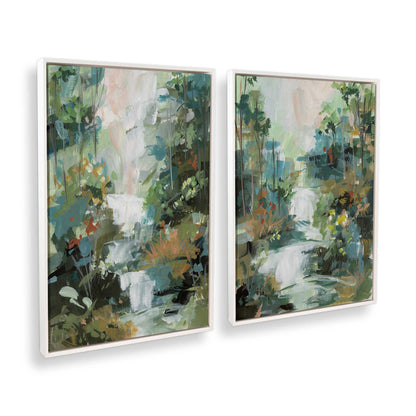 [Color:Opaque White], Picture of art in a White frame at an angle