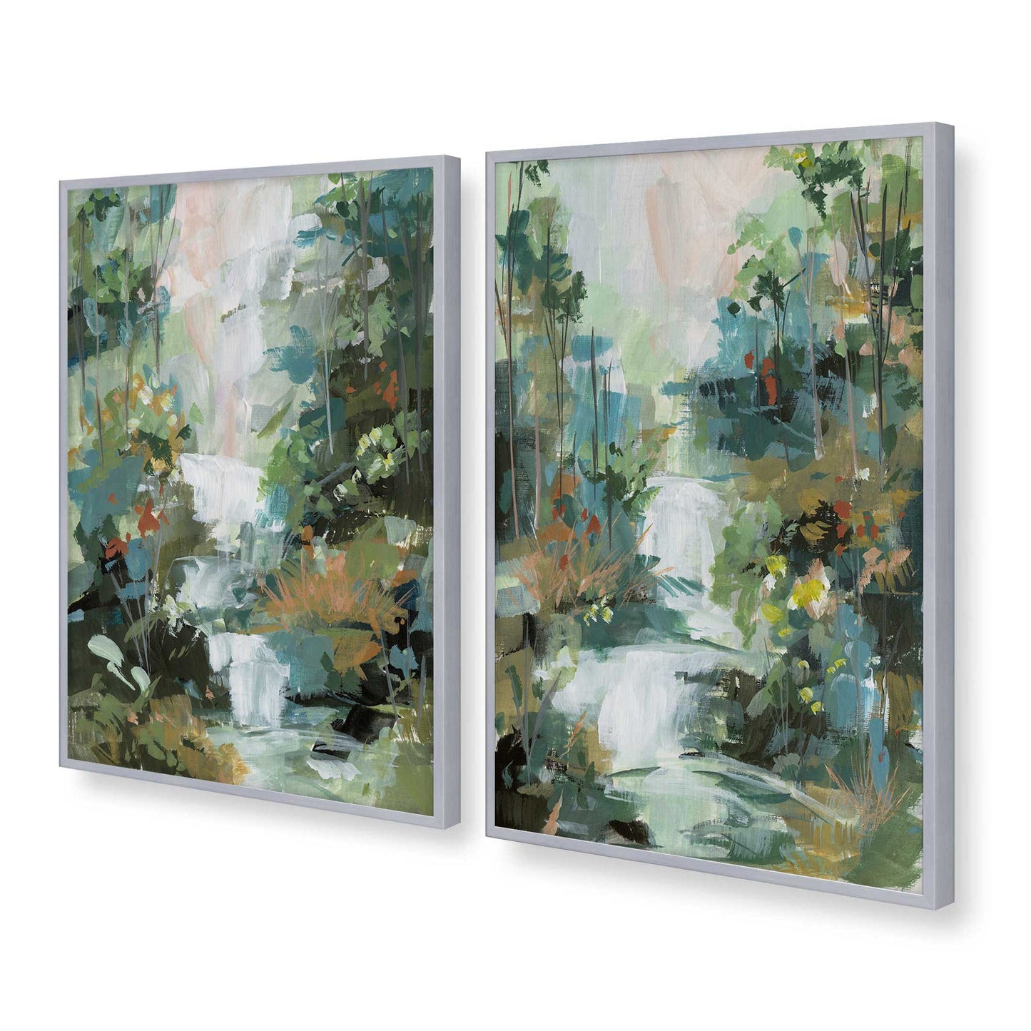 [Color:Polished Chrome], Picture of art in a Polished Chrome frame at an angle