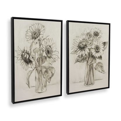 [Color:Satin Black], Picture of art in a Satin Black frame at an angle