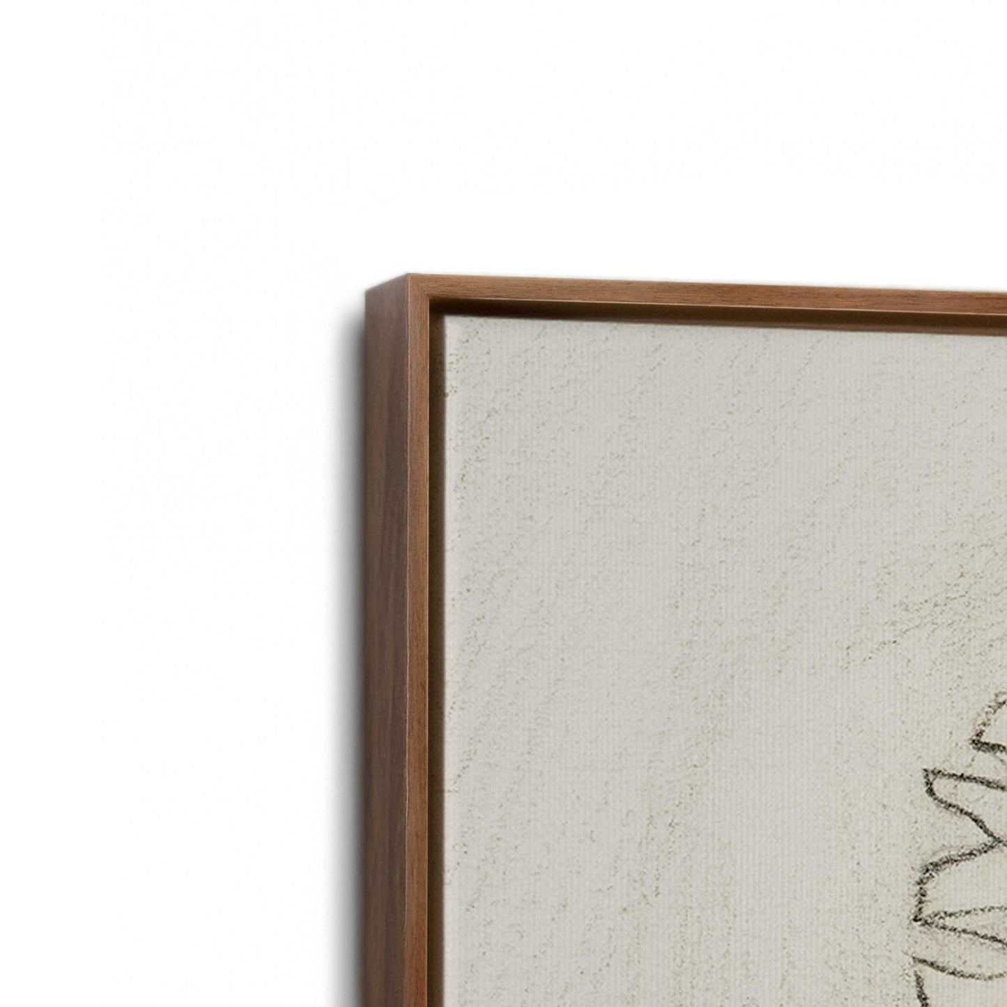 [Color:Walnut], Picture of the corner of the art