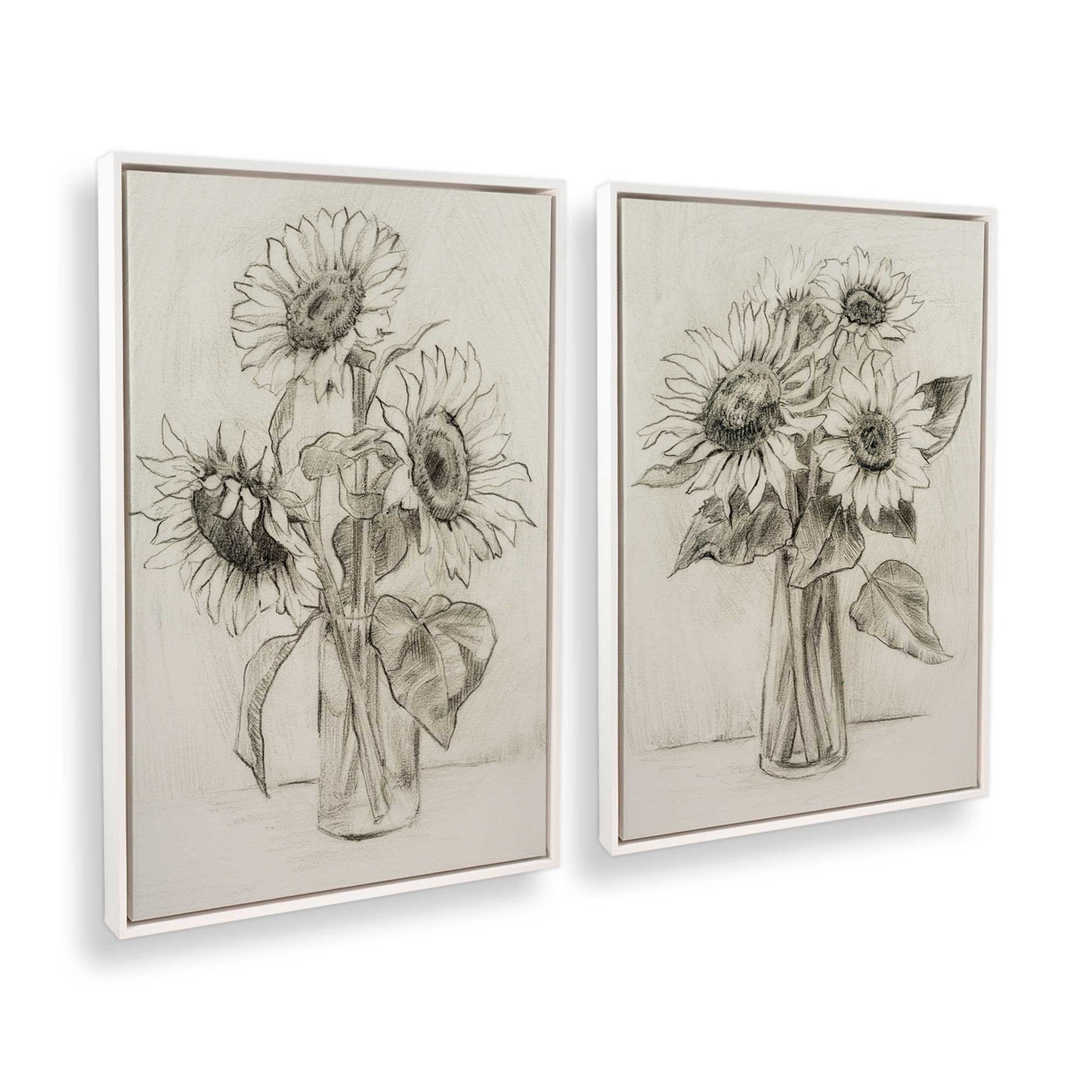 [Color:Opaque White], Picture of art in a White frame at an angle