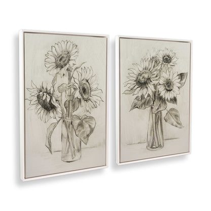 [Color:Opaque White], Picture of art in a White frame at an angle