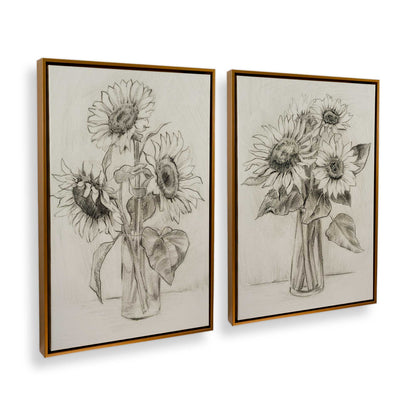 [Color:Polished Gold], Picture of art in a Polished Gold frame at an angle