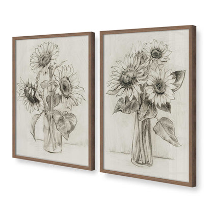 [Color:Walnut], Picture of art in a Walnut frame at an angle