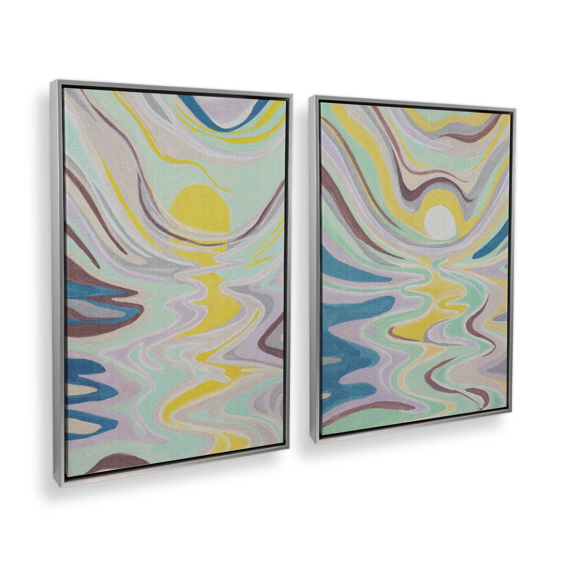 [Color:Polished Chrome], Picture of art in a Polished Chrome frame at an angle