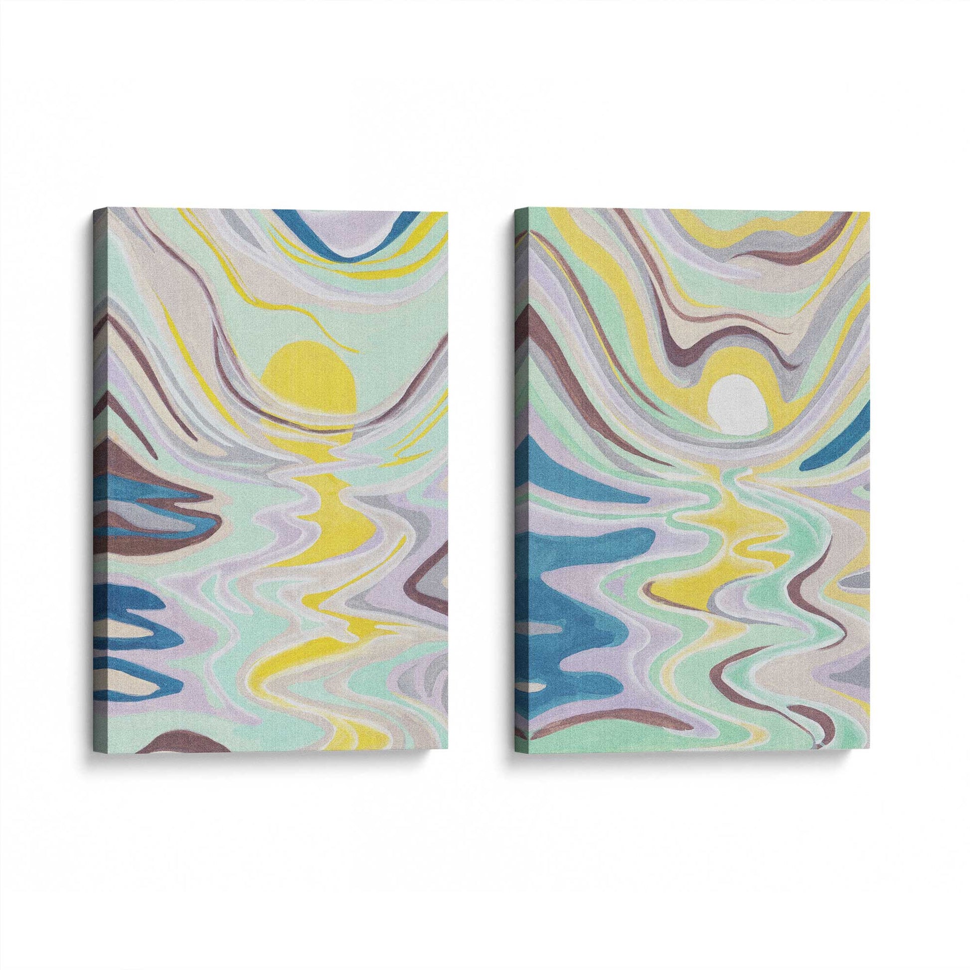 [Color:Stretched Canvas], Picture of art at an angle