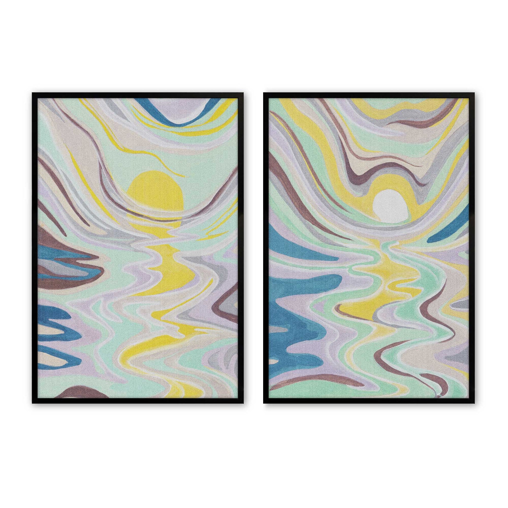[Color:Satin Black], Picture of art in a Satin Black frame