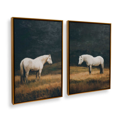 [Color:Polished Gold], Picture of art in a Polished Gold frame at an angle