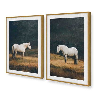 [Color:Polished Gold], Picture of art in a Polished Gold frame at an angle