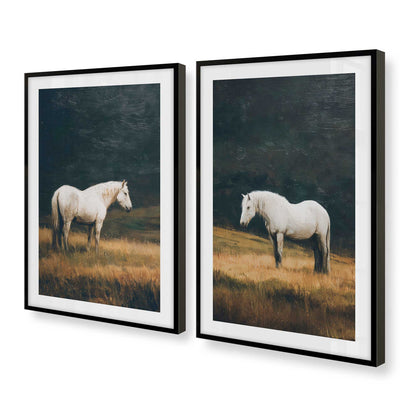 [Color:Satin Black], Picture of art in a Satin Black frame at an angle