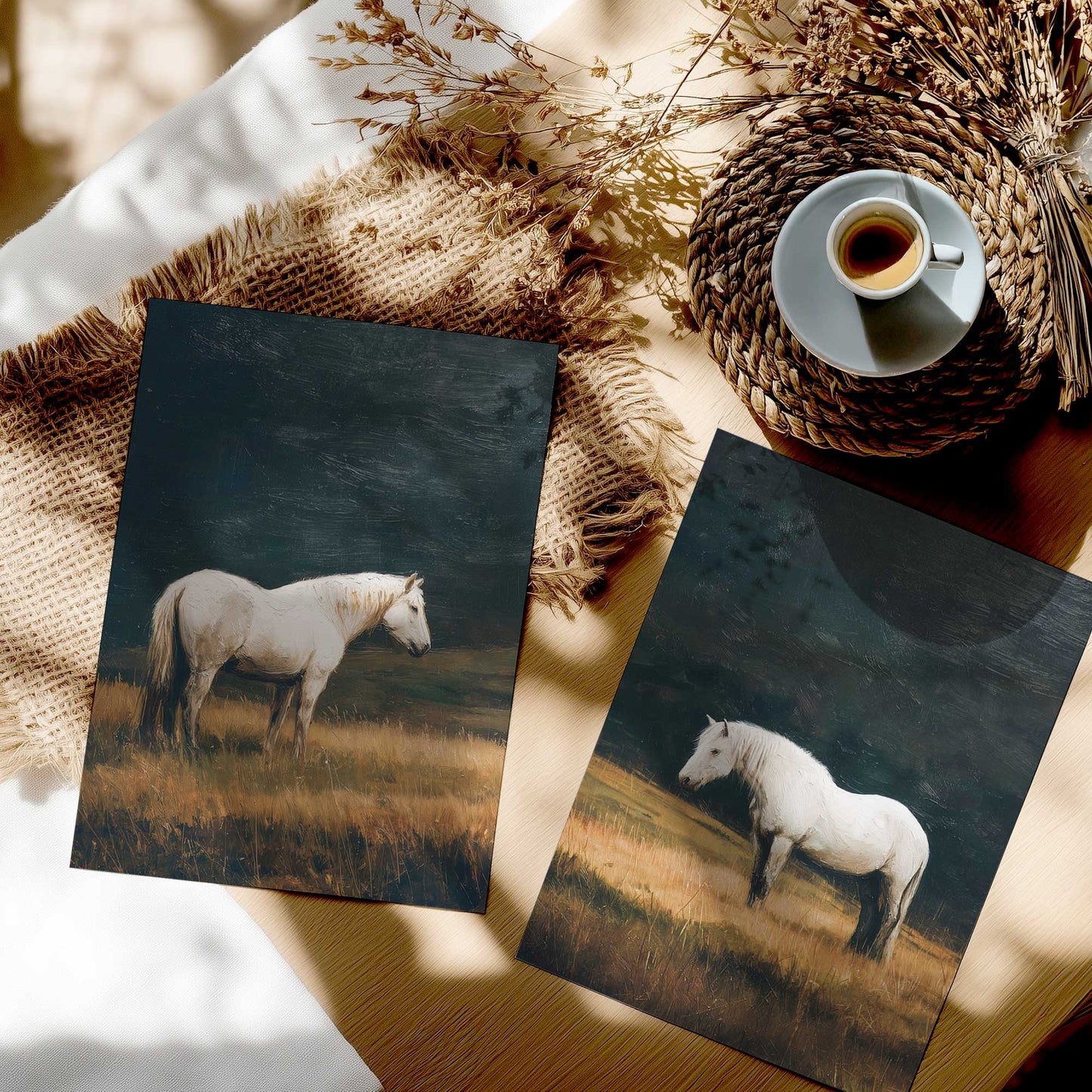 [color:Rolled Print], Picture in a room