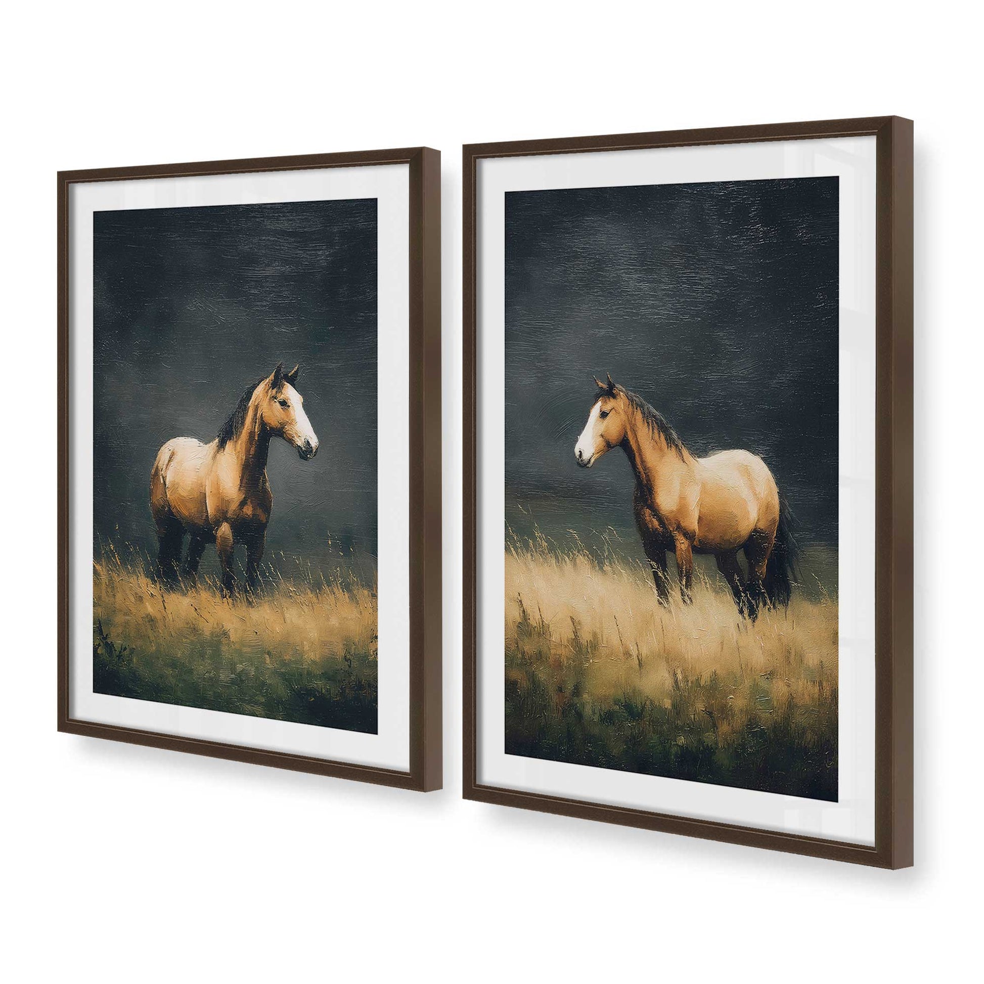 [Color:Belvinder Brown], Picture of art in a Belvinder Brown frame at an angle