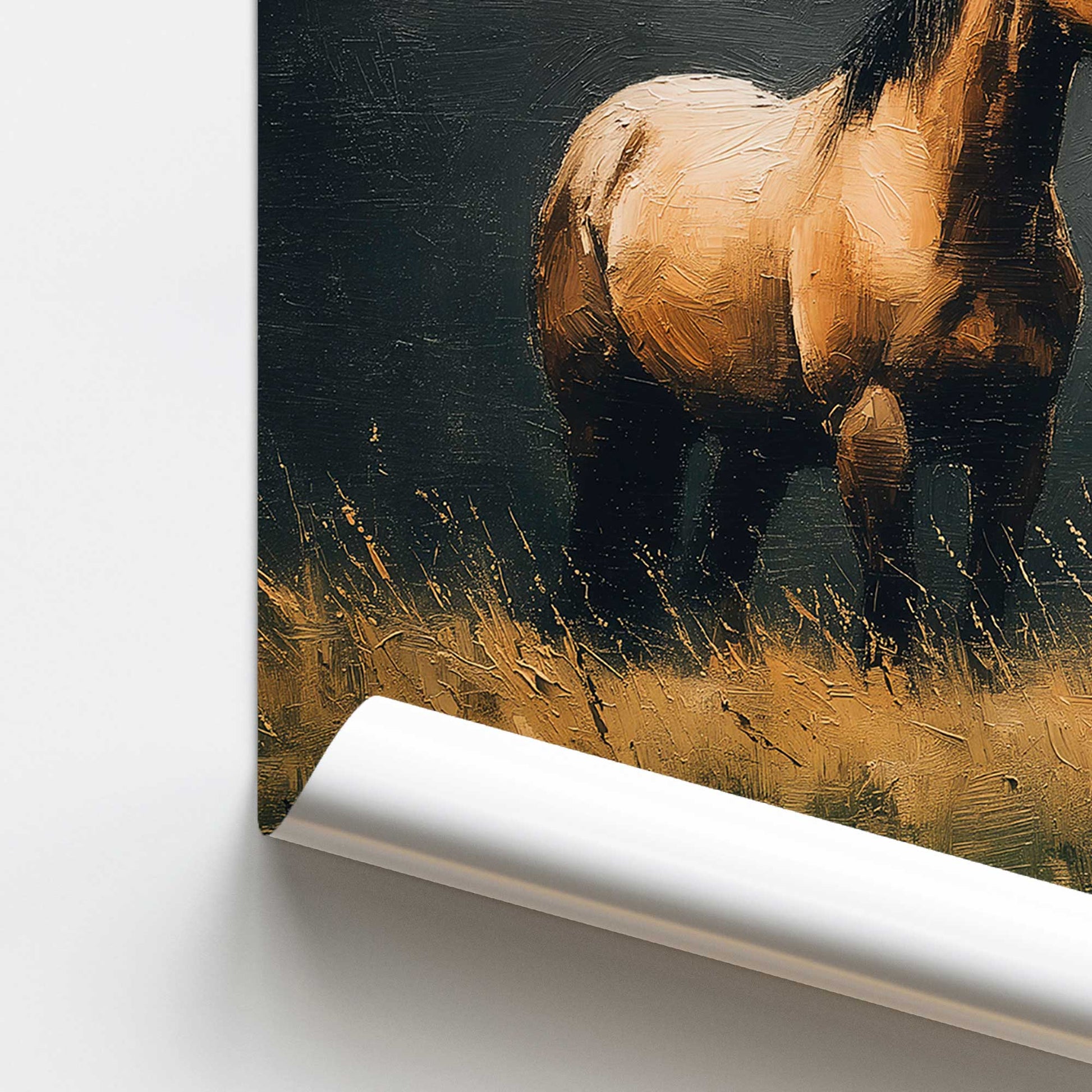 [color:Rolled Print], Picture of close up of art