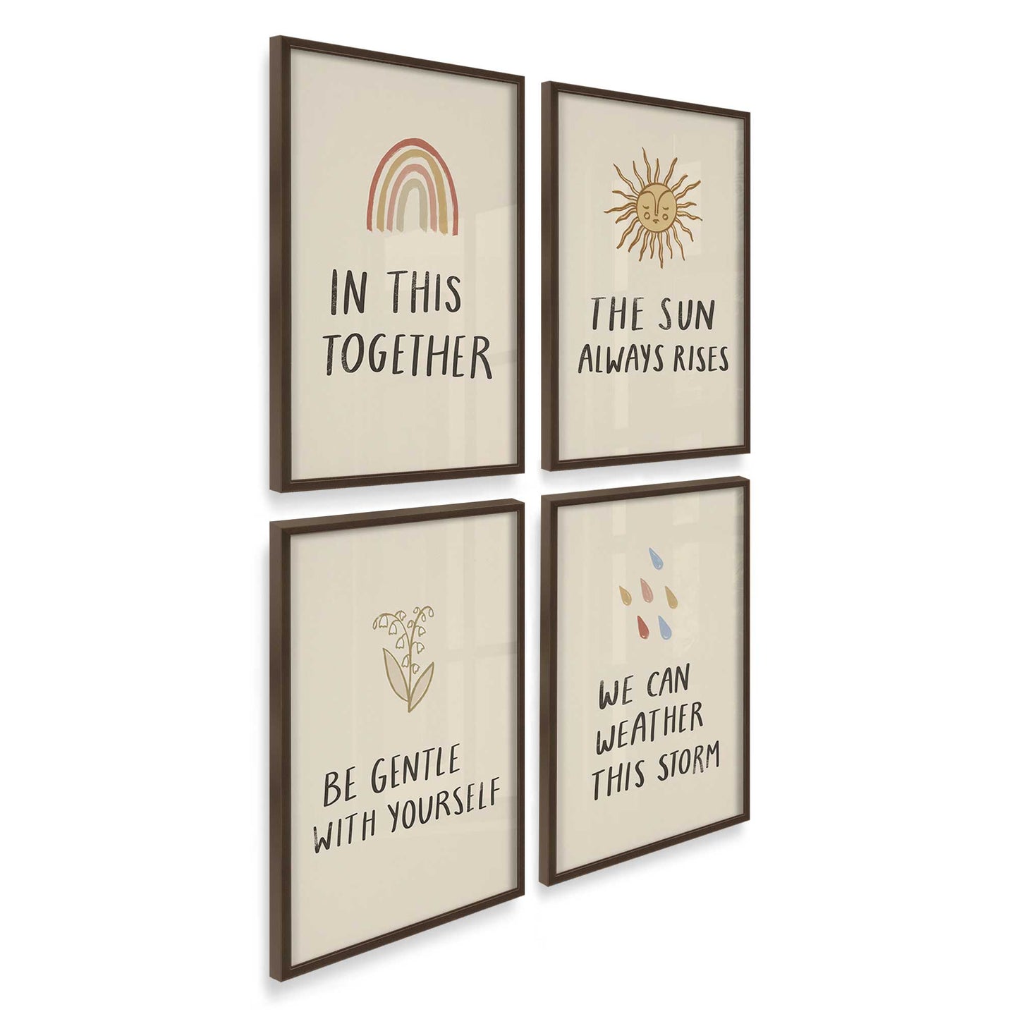 [Color:Belvinder Brown], Picture of art in a Belvinder Brown frame at an angle