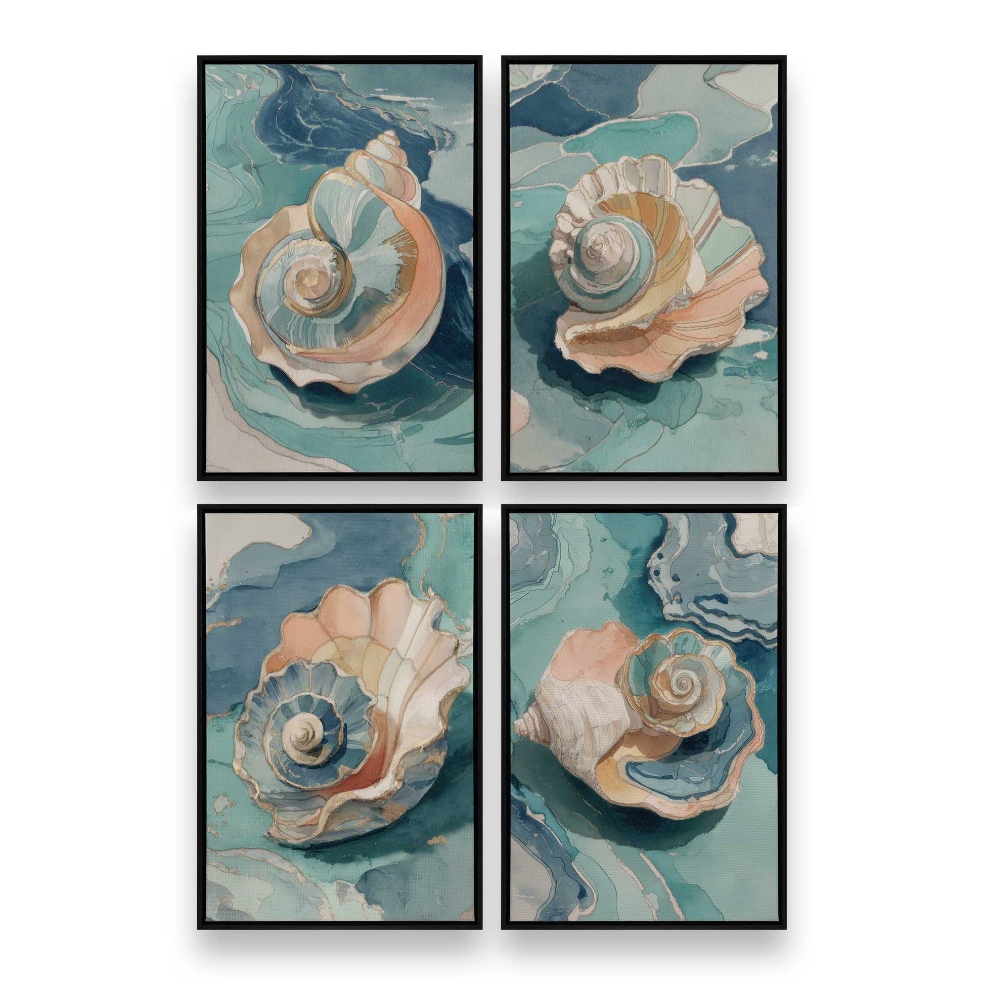[Color:Satin Black], Picture of art in a Satin Black frame
