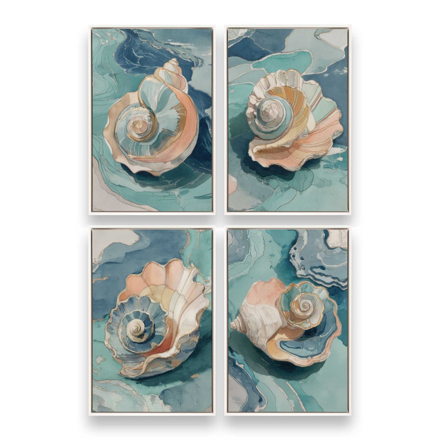[Color:Opaque White], Picture of art in a White frame
