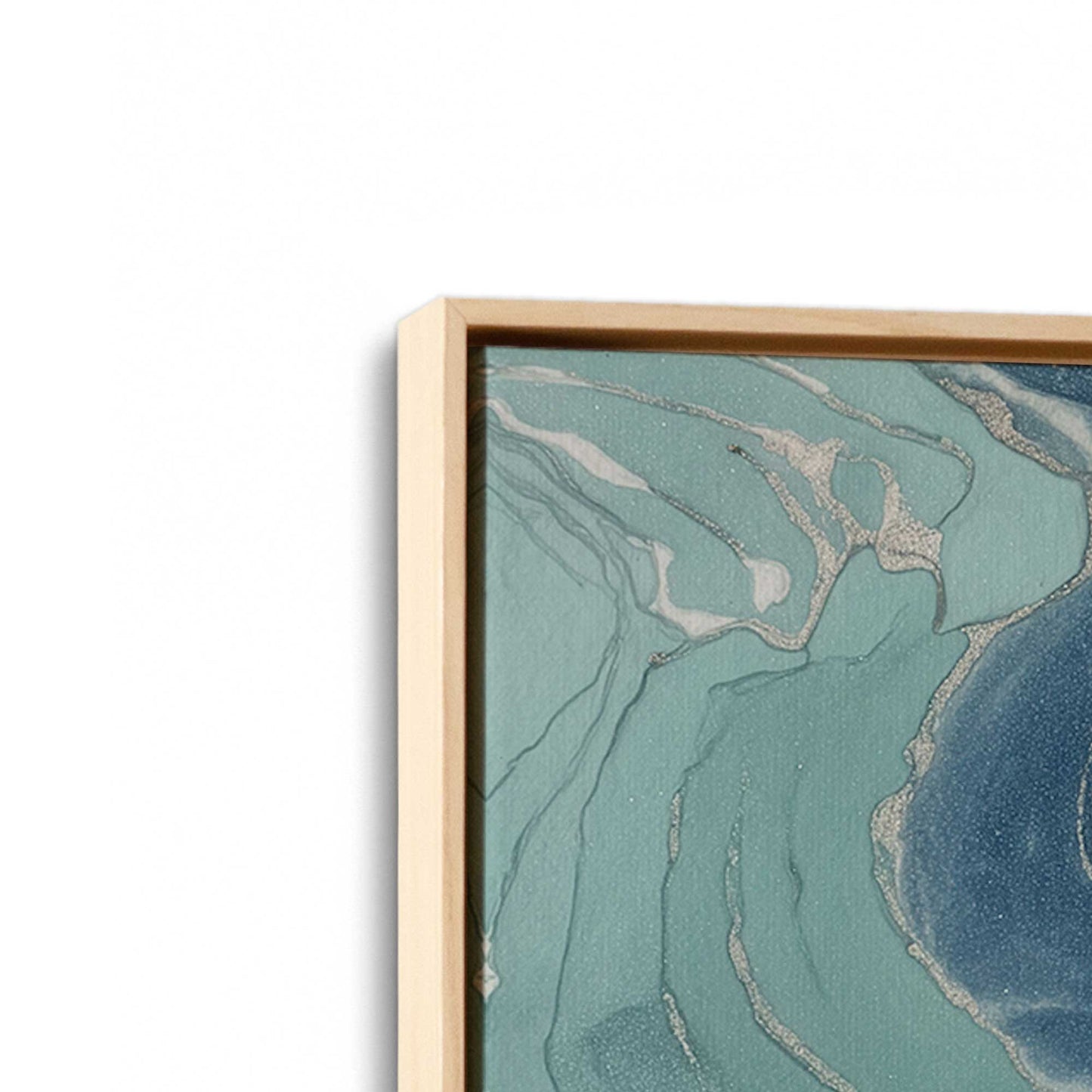 [Color:American Maple], Picture of art in an American Maple frame at an angle