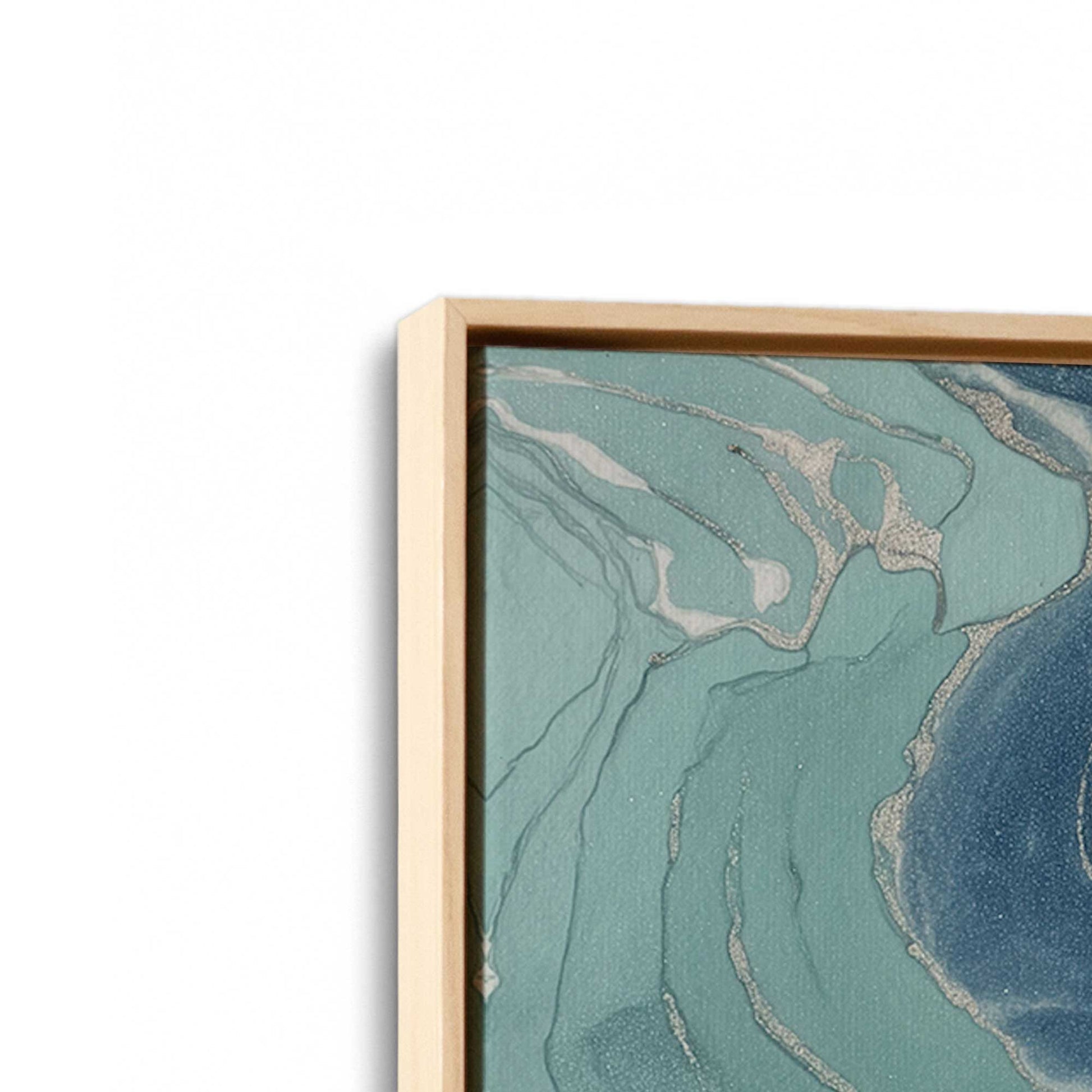 [Color:American Maple], Picture of art in an American Maple frame at an angle