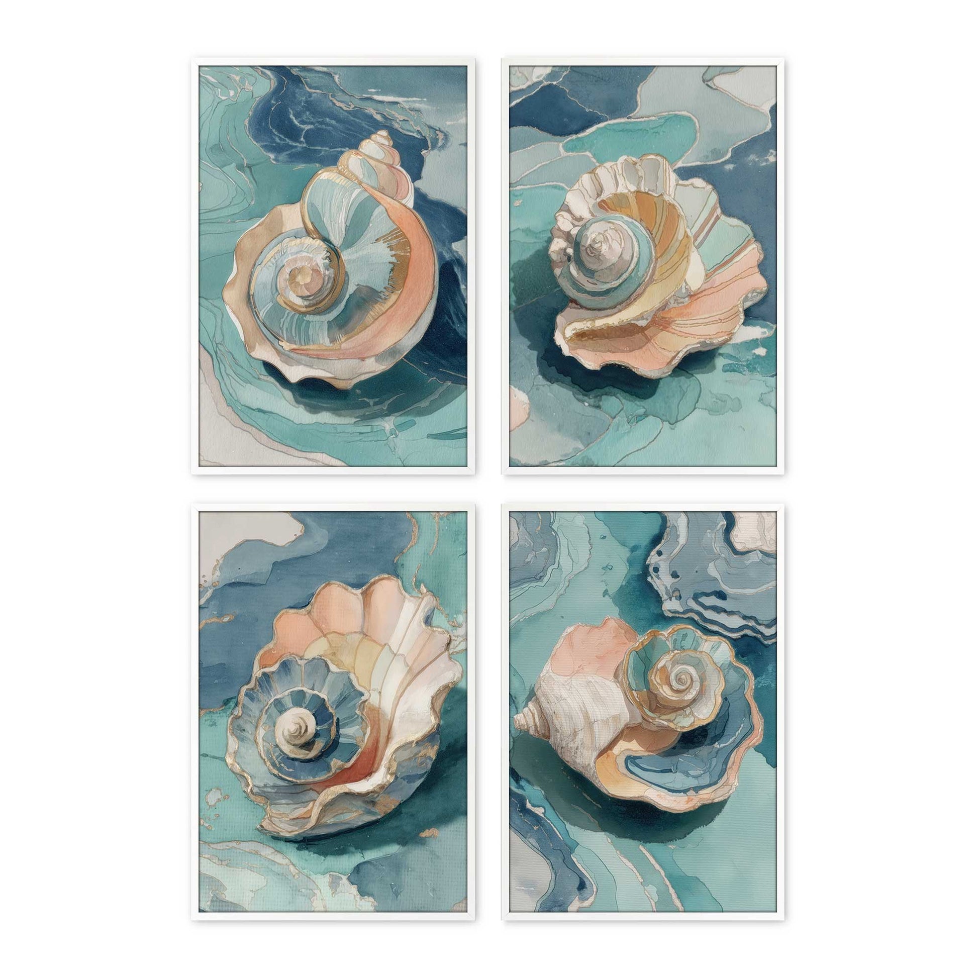 [Color:Opaque White], Picture of art in an Opaque White frame