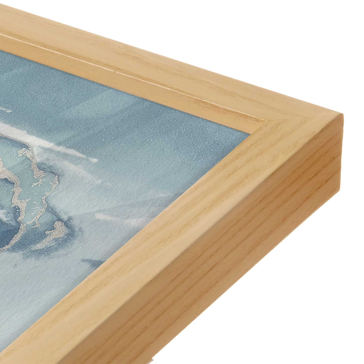 [Color:American Maple], Picture of art in an American Maple frame of the corner