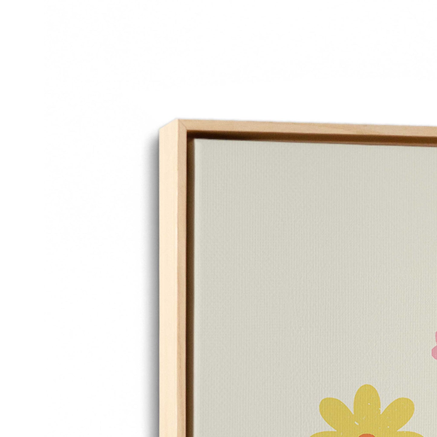 [Color:American Maple], Picture of art in an American Maple frame at an angle