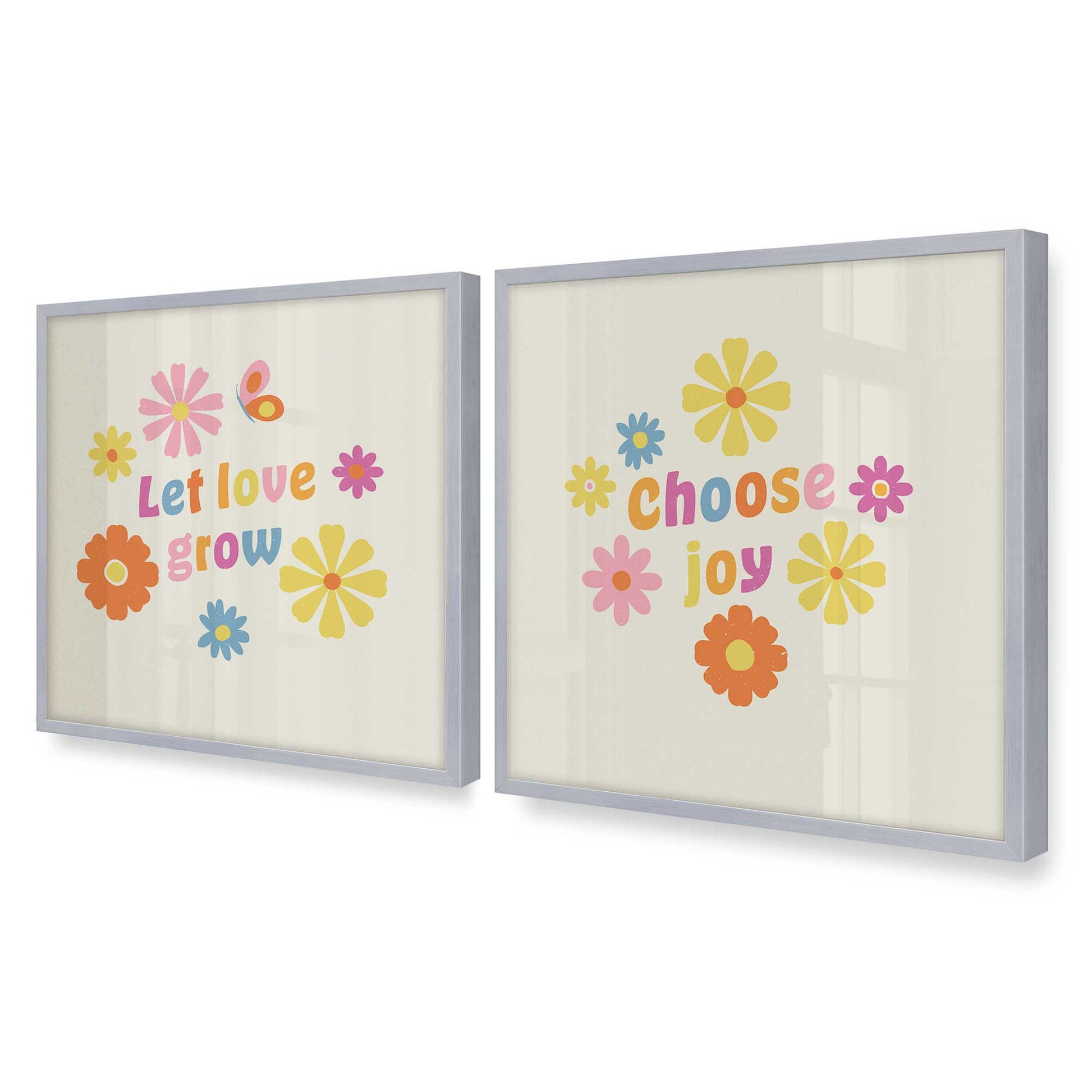 [Color:Polished Chrome], Picture of art in a Polished Chrome frame of the corner