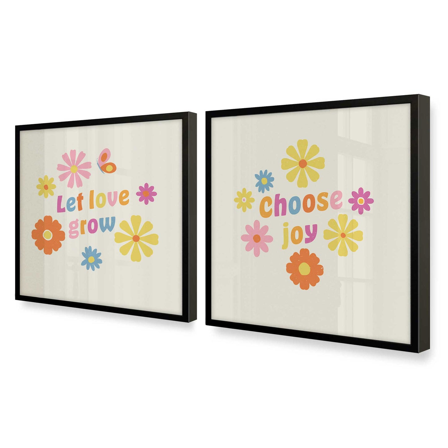 [Color:Satin Black], Picture of art in a Satin Black frame at an angle